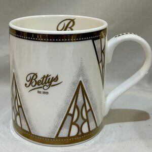 Bettys Cafe Tea Room Mug Bone China Coffee Mug Teacup 8 oz Art Deco